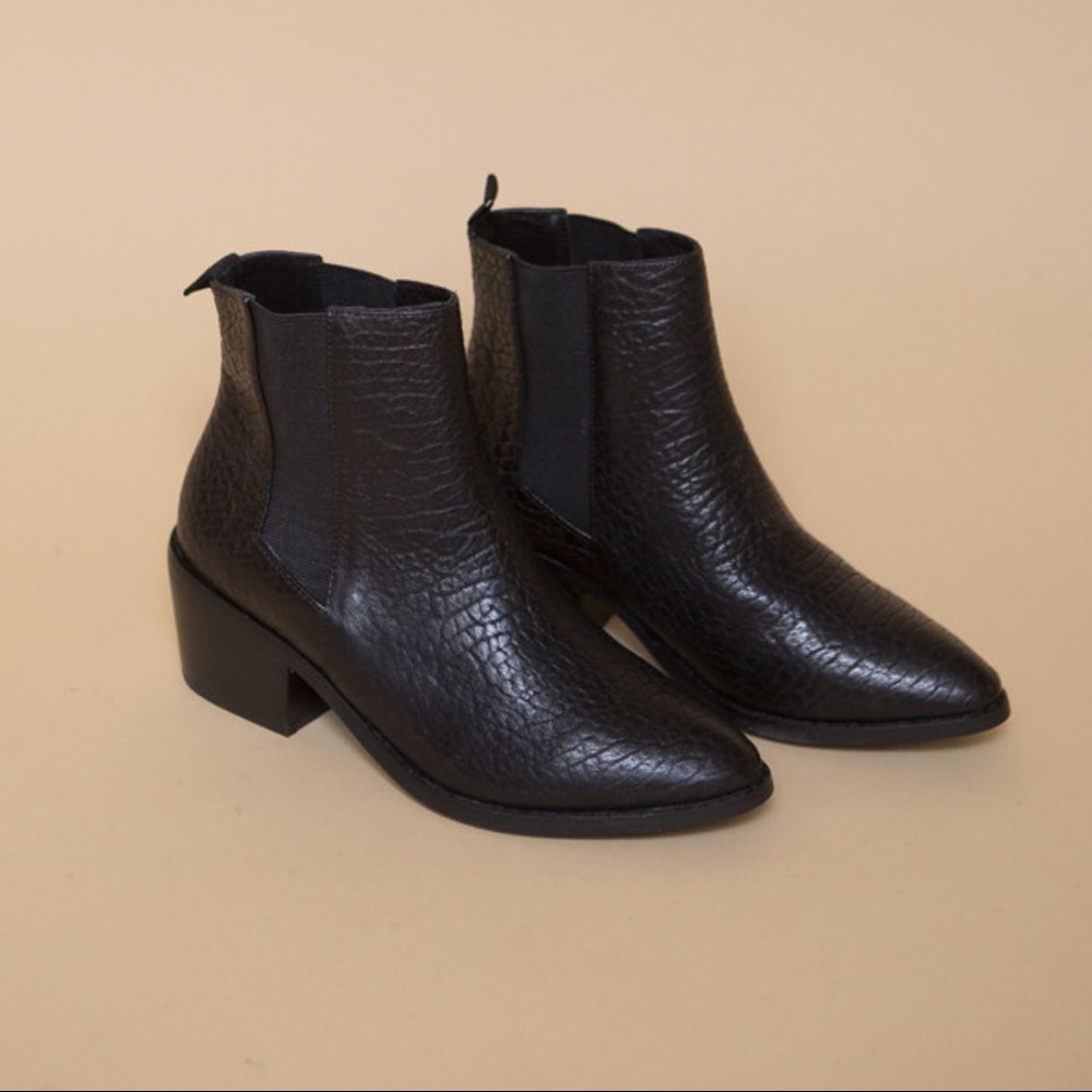 Sol Sana Edgar black Chelsea leather boots